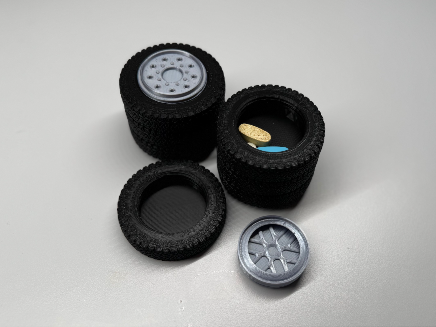Off-Road Tire Stack Pill Organizer
