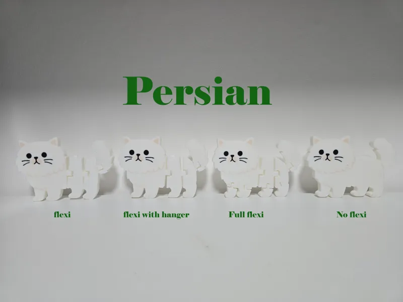 Persian cat - keychain