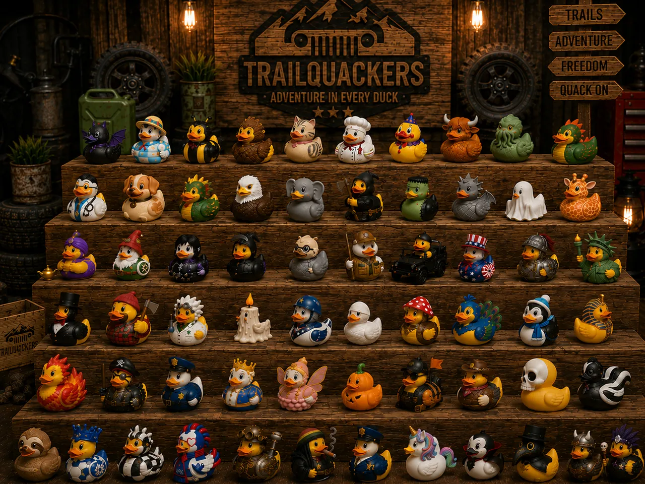 TrailQuackers Cute BumbleBee Bee Duckie Jeep Duck! view 3