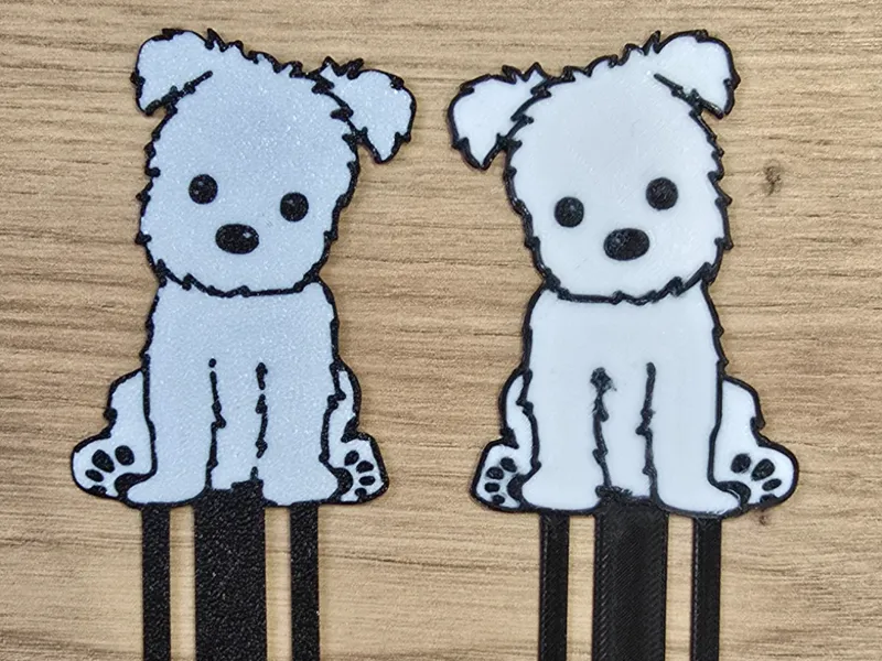 Dog bookmark