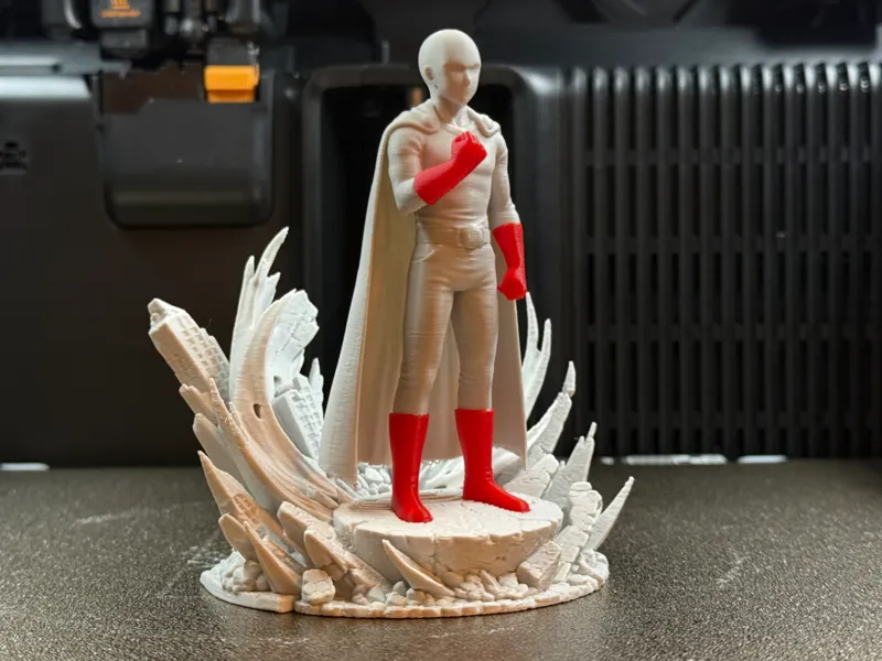 Saitama One Punch Man Anime Statue Diorama