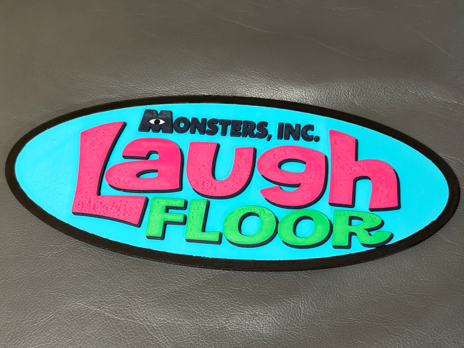 Monster's Inc Laugh Floor Sign 3D model