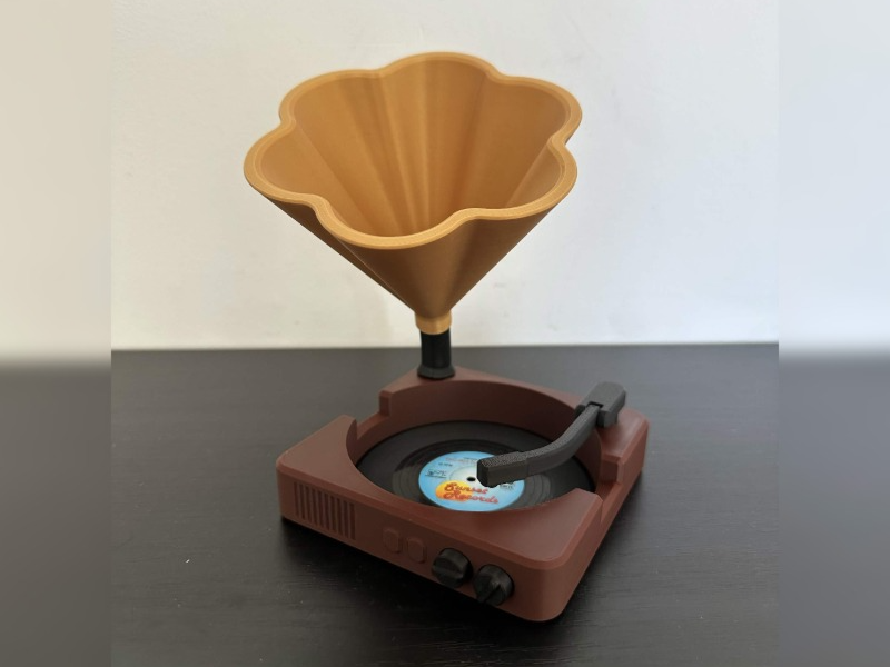 Gramophone Vinyl Coaster Set