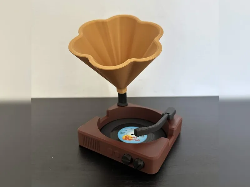 Gramophone Vinyl Coaster Set