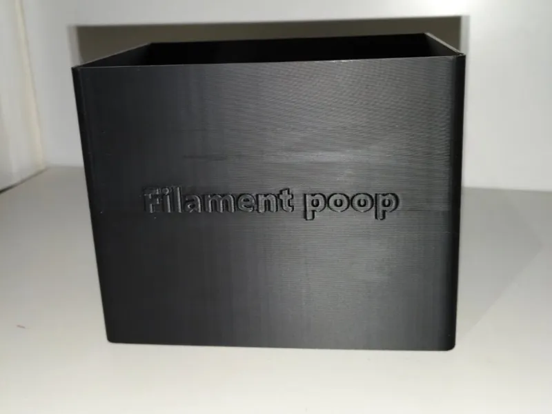Filament poop box/chute