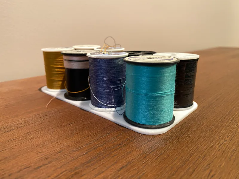 Simple Holder for 8 spools of thread