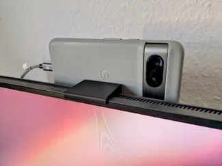 Smartphone-Halterung für Monitor | Webcam-Setup
