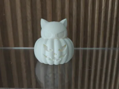 Pumpkin Cat Figure