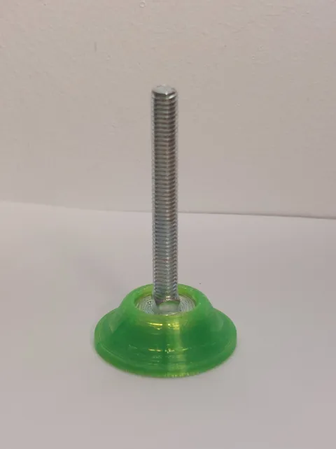 Self leveling adjustable feet using M6 screw