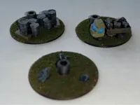 Marqueurs d'objectifs pour wargame, échelle 1:200 — photo 1