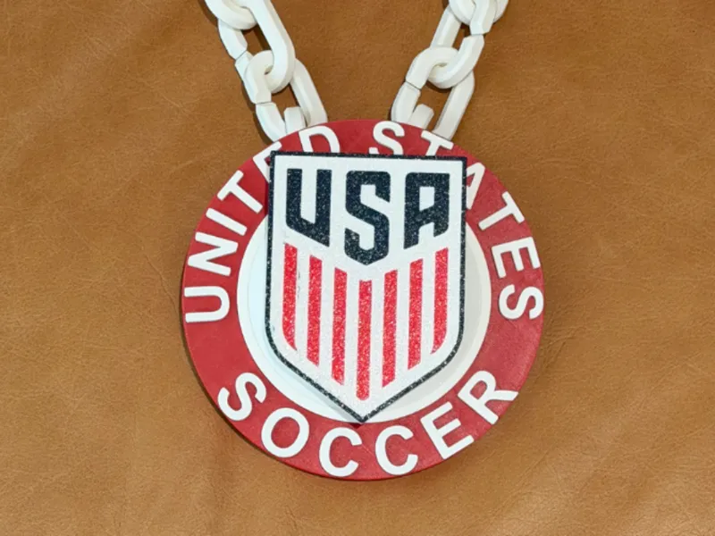 United States Soccer Spinner Chain