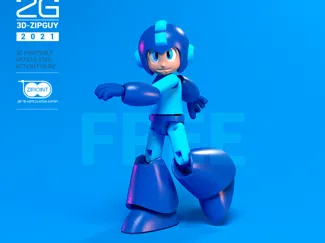 mega man cabeza color