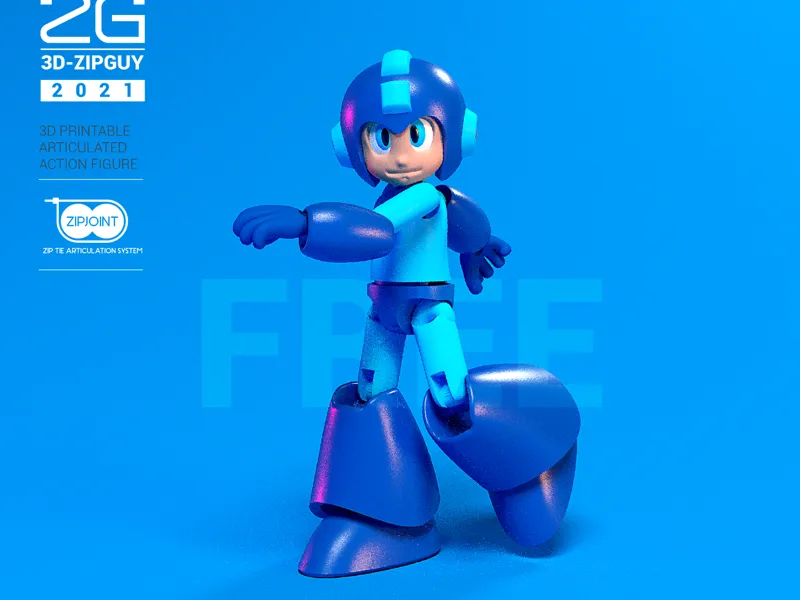 mega man cabeza color