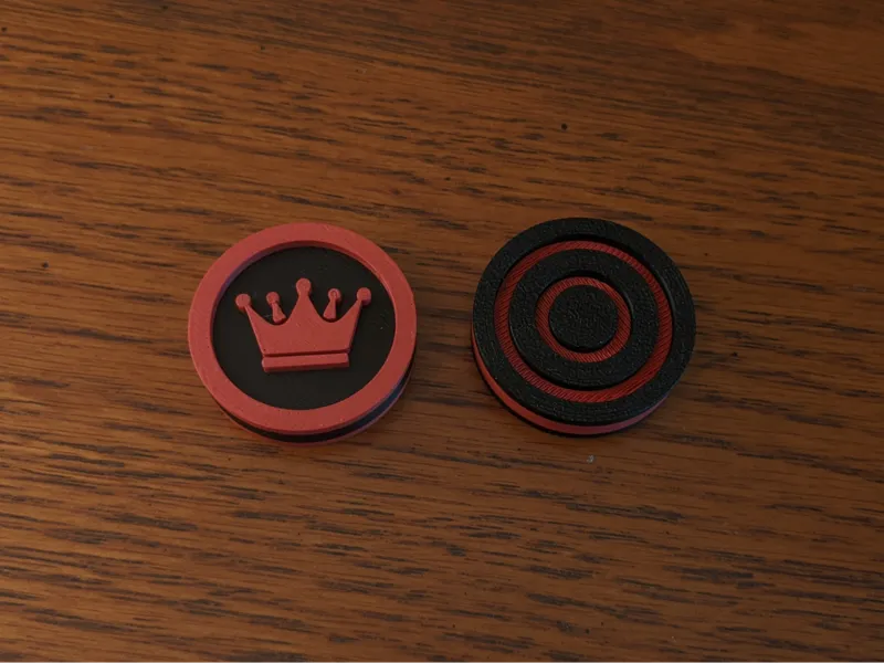 Two Sided Checker Piece