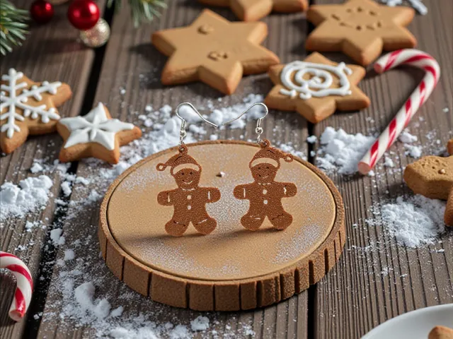 Christmas Gingerbread earrings