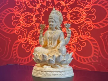Letrero o emblema decorativo: Goddess Saraswathi – Premium Devotional Idol — vista de referencia 4