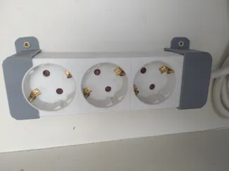 Wallmount for european powerstrip