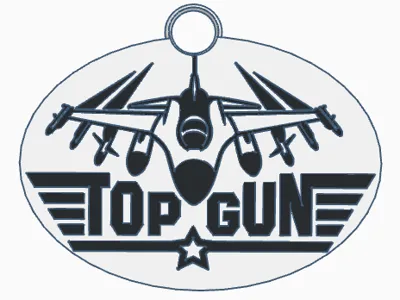 F - 16   TOP - GUN   keychain / zipper