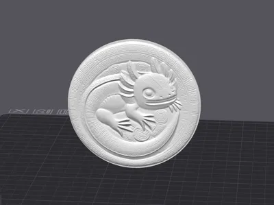 Axolotl Coin / Coaster