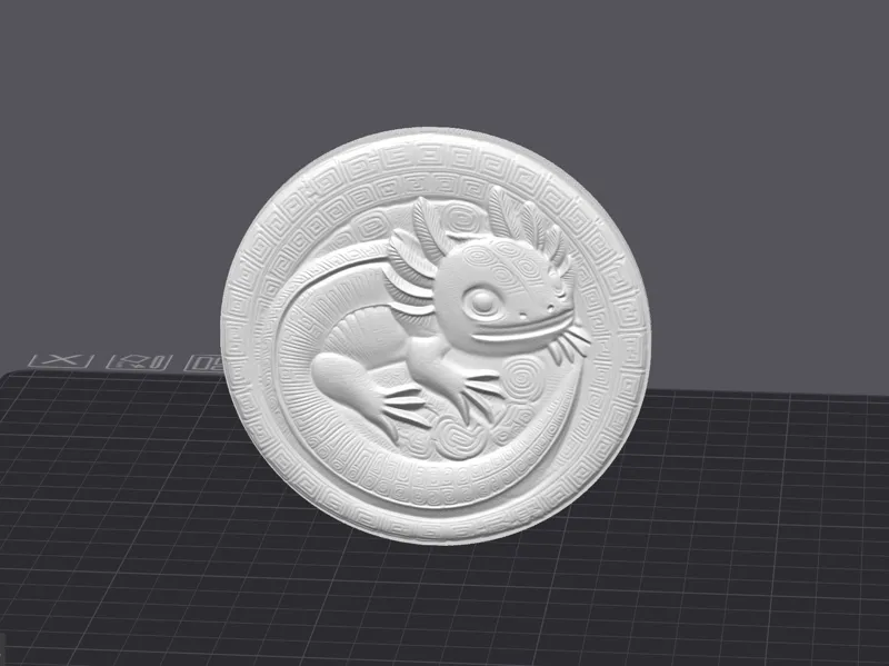 Axolotl Coin / Coaster