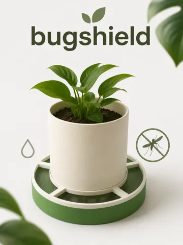 Modelo para impresión 3D: bugshield - il vaso che protegge l'ambiente — vista de referencia 2