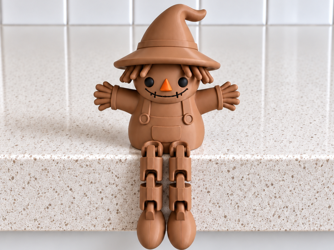 Scarecrow Flexi Leggy Shelf Sitter - 3D printed Decor, in stock in India