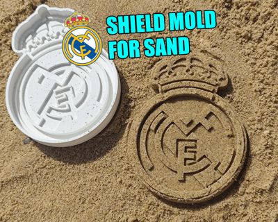 Real Madrid shield mold for sand