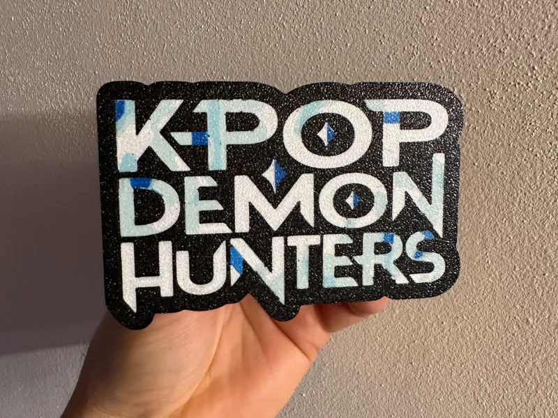 k-pop demon hunters cake topper