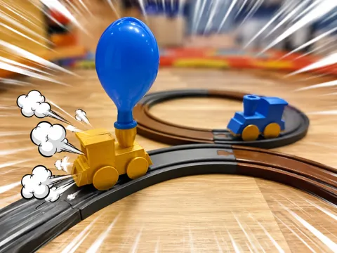 Accesorio para filamento: Air Rush Express – Balloon Powered Train Coaster — referencia de MakerWorld