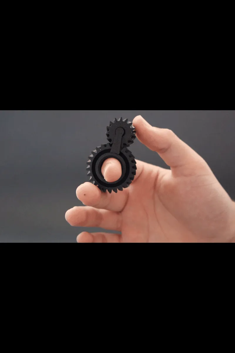 Helical Gear Finger Spinner Fidget view 2