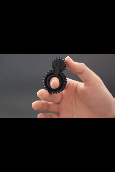 Helical Gear Finger Spinner Fidget view 2