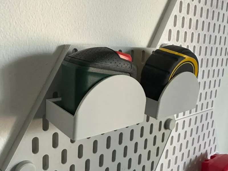 Tape Measure Holder for SKADIS Hex Pegboard