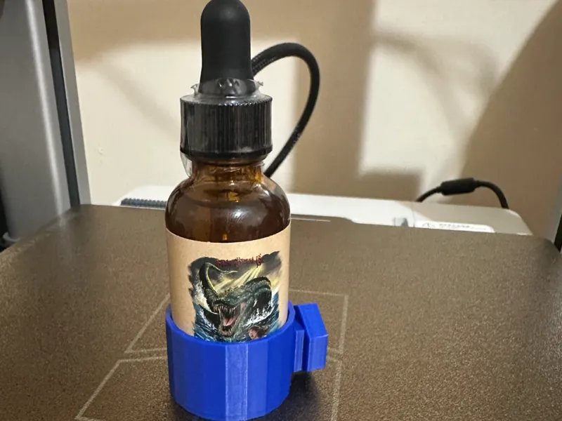 beard oil holder for honeycomb storage wall 