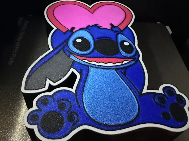 stitch love box led light  lamp 