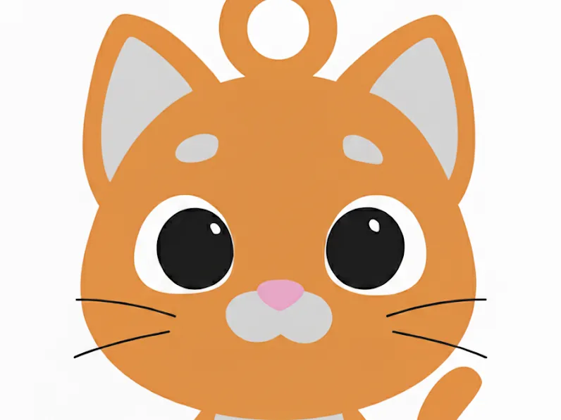 Cat keychain