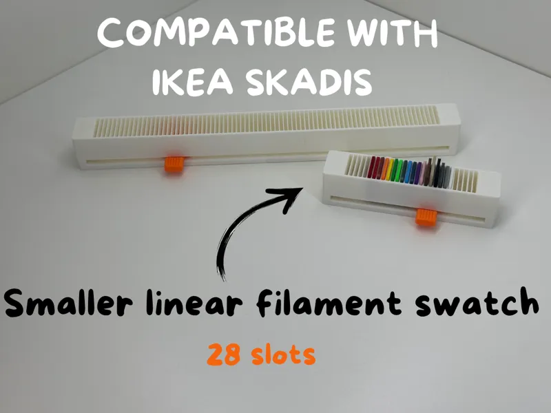 Linear Filament Swatch Holder - 28 Swatches 
