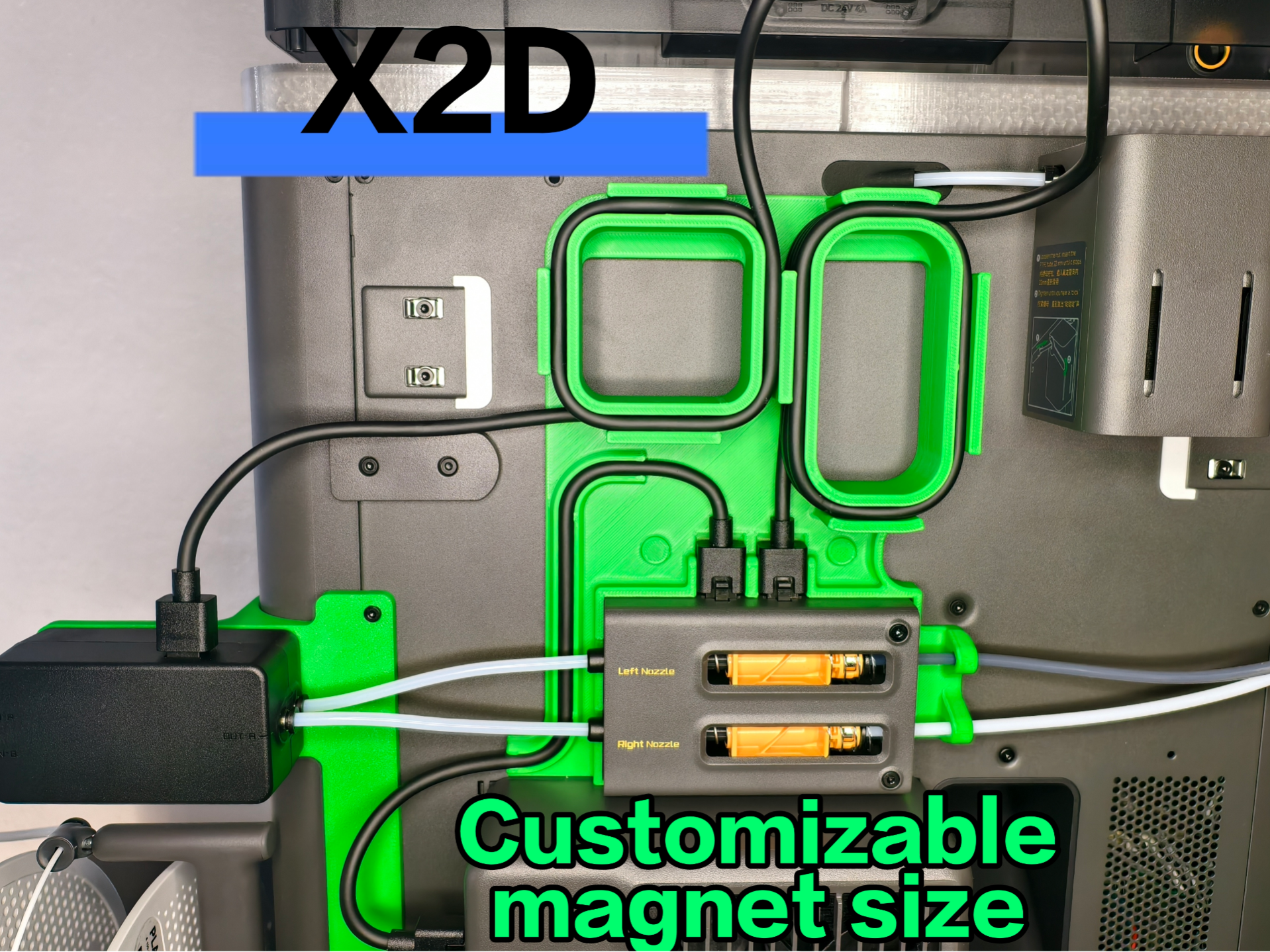 X2D Cablemanagement, AMS + Filament track switch