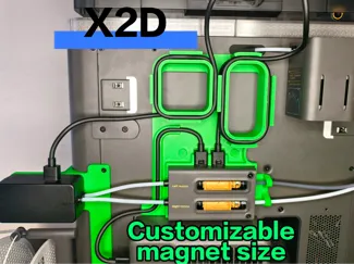 X2D Cablemanagement, AMS + Filament track switch