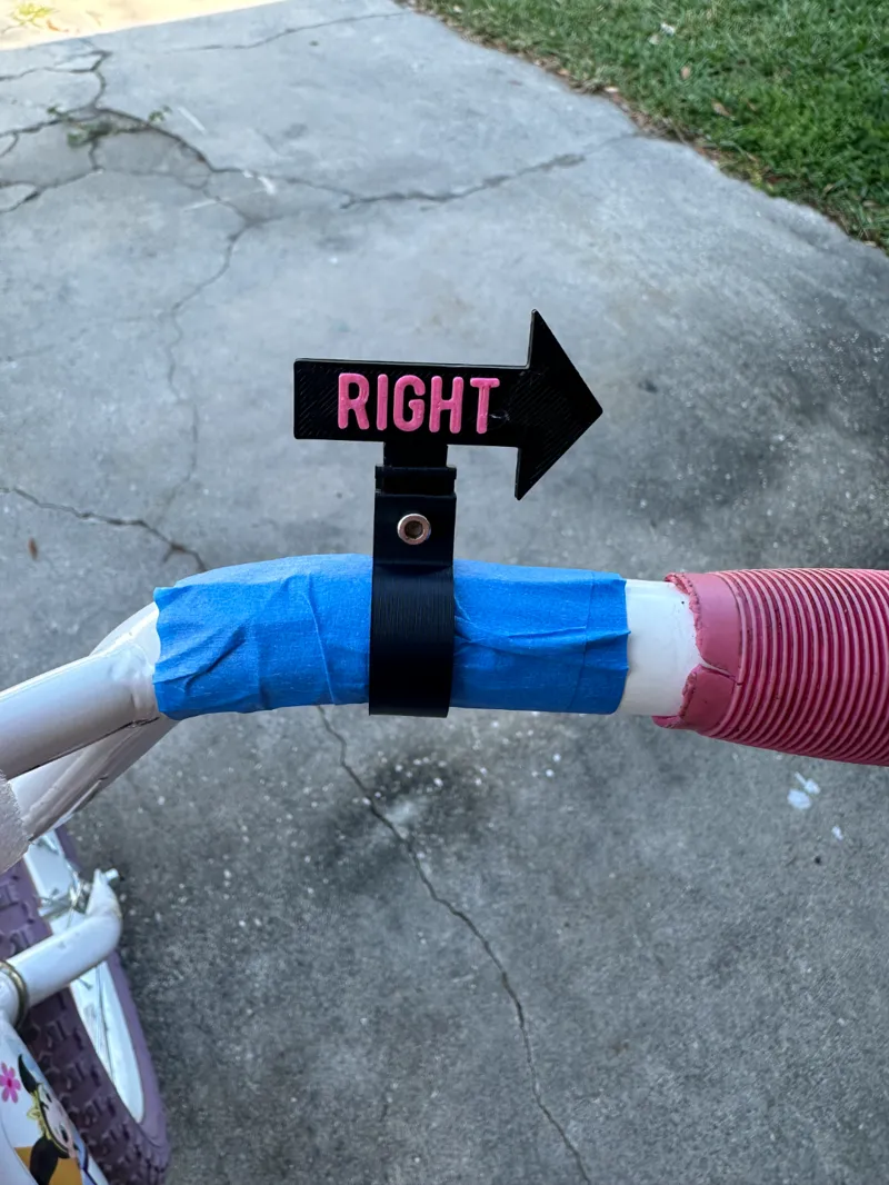 Children's bike Left and Right Learning signs