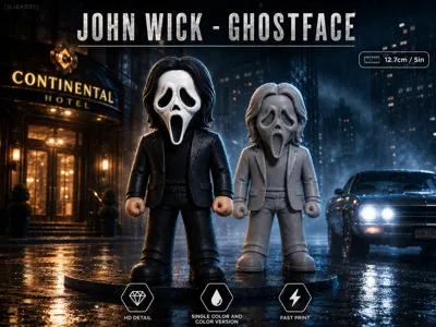 John Wick x Ghostface Miniature