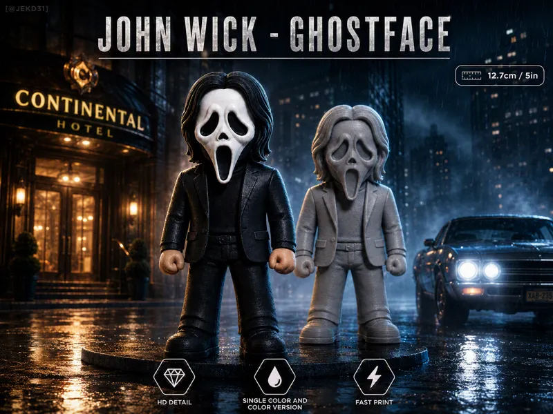 John Wick x Ghostface Miniature