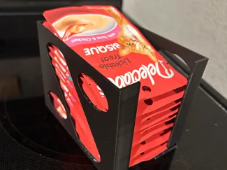 Cat food satchet dispenser