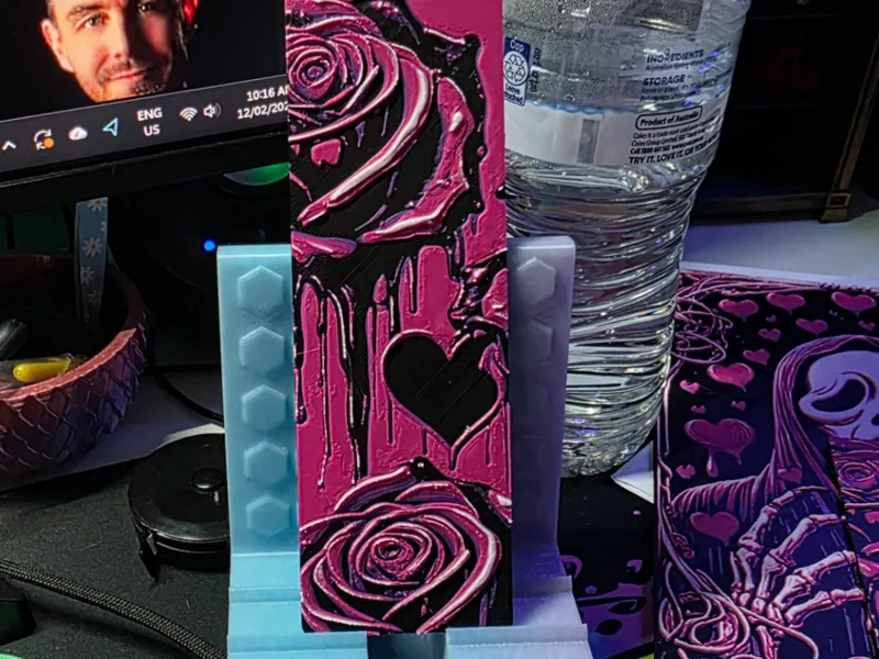 Rose Bookmark 4 Colour