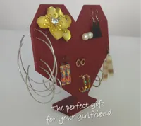 Porte-boucles d'oreilles en cœur — photo 1