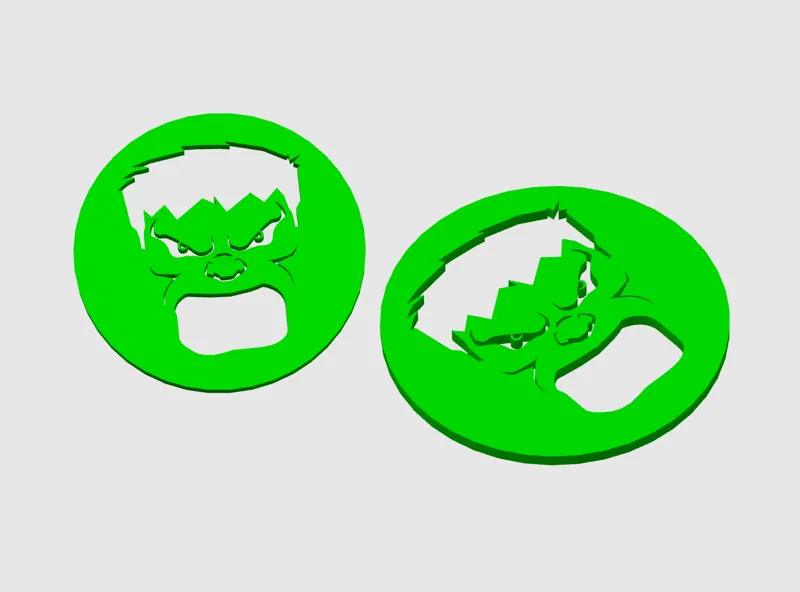 Simple Hulk Coaster (Untersetzer)