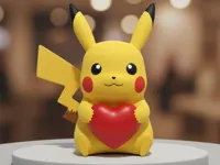Pikachu,2cm tall, 0.24mm layer, 2 walls, 15% infill