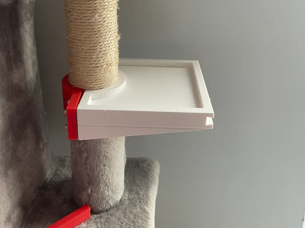 REINFORCED CAT TOWER SHELVING W/ EXTENSION SHELF - Free 3D Print Model ...