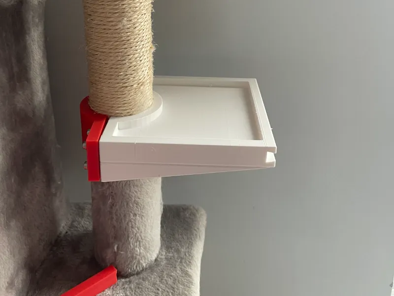 REINFORCED CAT TOWER SHELVING W/ EXTENSION SHELF