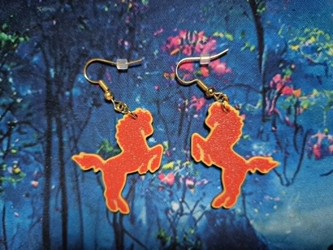 Horse Earrings (Chinese Zodiac) view 2