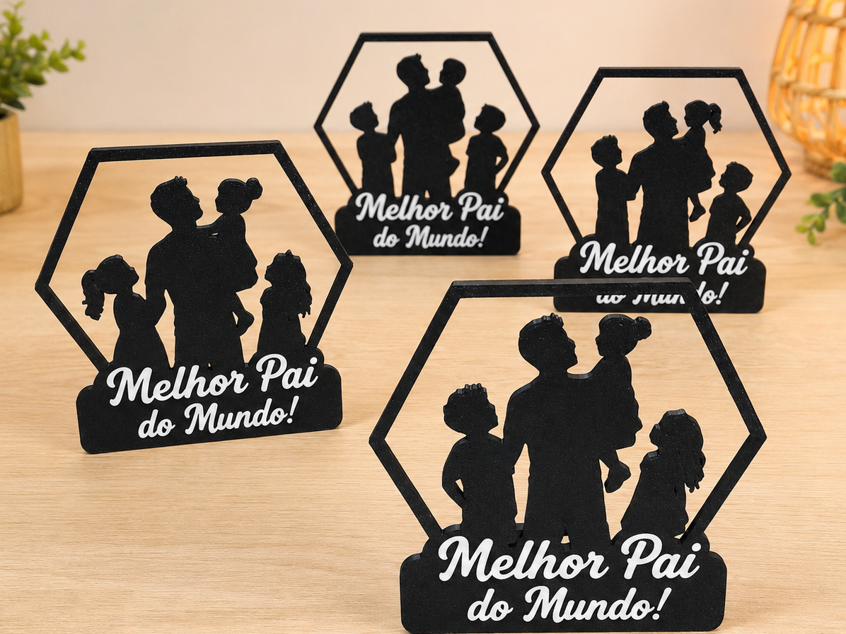 Father's Day Family Silhouette Decoration Set - 1